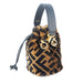 Fendi Mon Tresor Mini Bucket Bag in Brown Sheepskin