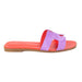 Hermes Oran Sandals in Purple and Red