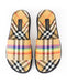 Burberry Rainbow Check Slide Sandals