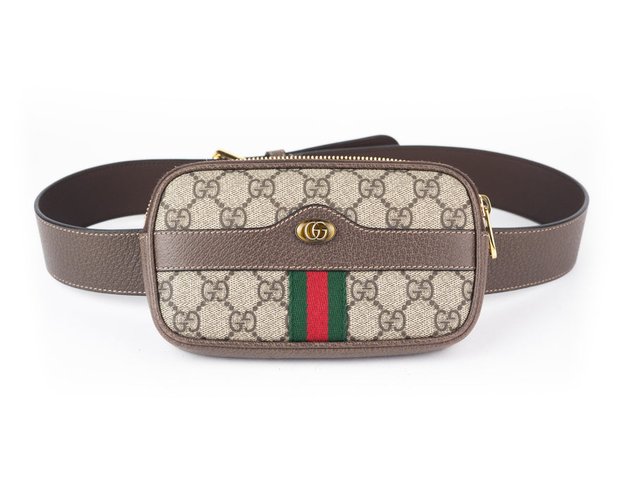 Gucci GG Supreme Ophidia Phone Holder Belt Bag