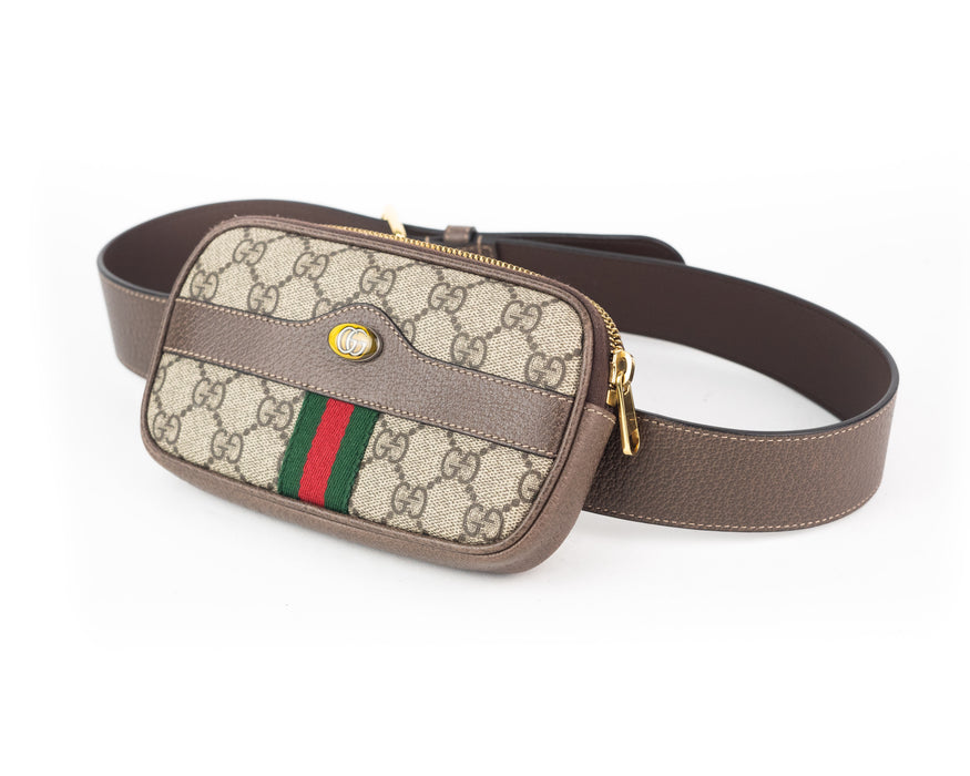 Gucci GG Supreme Ophidia Phone Holder Belt Bag