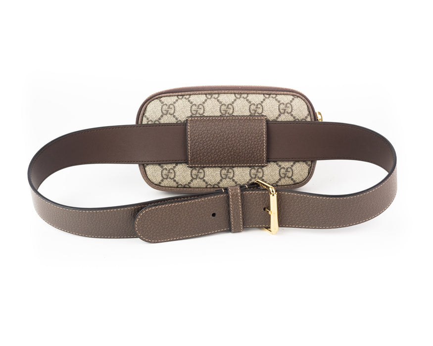 Gucci GG Supreme Ophidia Phone Holder Belt Bag