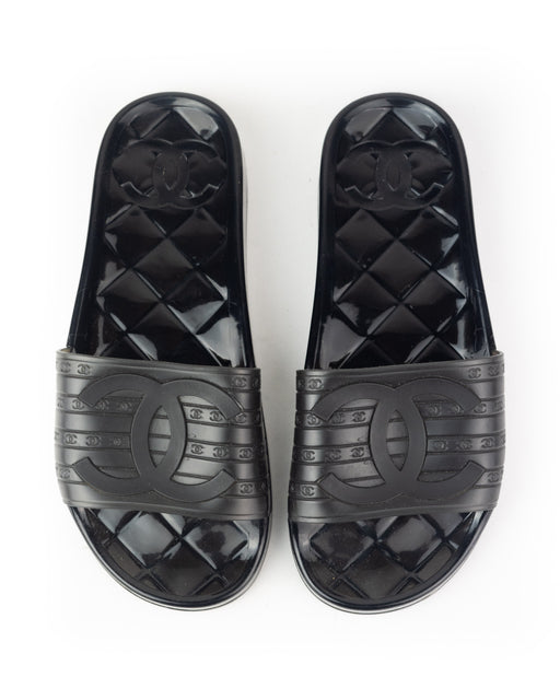 Chanel CC Jelly Slides