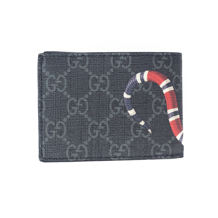 Gucci GG Supreme Kingsnake Print Small Wallet