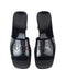 Gucci Rubber Slide Sandals in Black