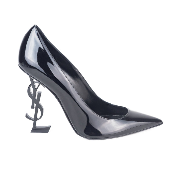 Saint Laurent Opyum Patent Leather Pumps in all Black