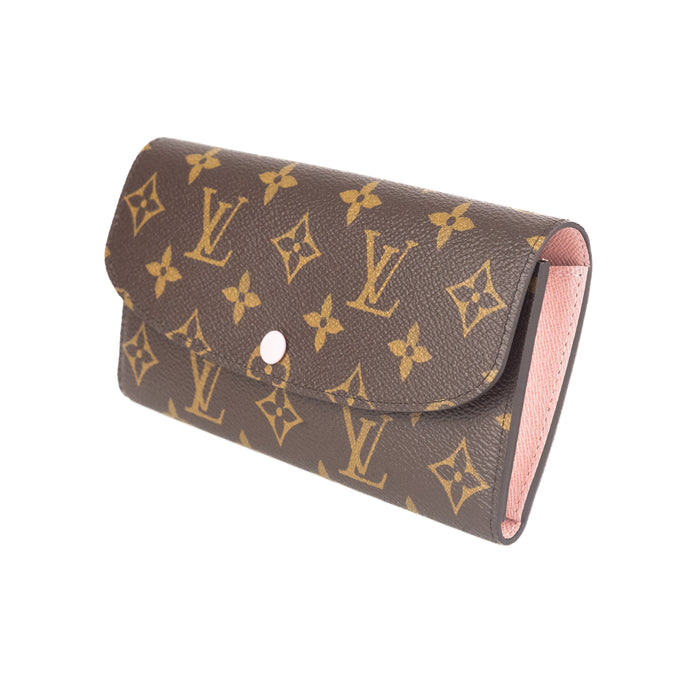 Louis Vuitton Monogram Emilie Wallet in Rose Ballerine