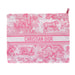 Dior Travel Zipped Pouch in Peony Pink Technical Fabric with Toile de Jouy Motif