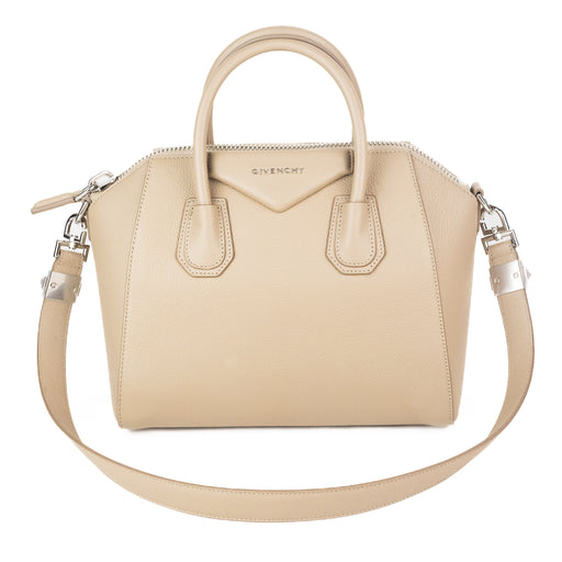 Givenchy Small Antigona Bag in Beige Grained Leather