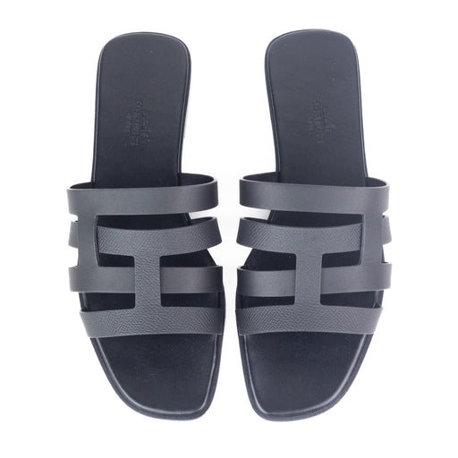 Hermes Amore Sandals in Black