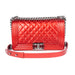 Chanel Patent Medium Boy Bag in Red