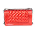 Chanel Patent Medium Boy Bag in Red