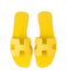 Hermes Oran Sandals in Yellow