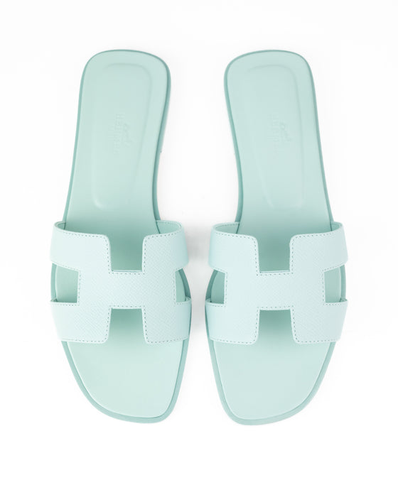 Hermes Oran Sandals in Blue