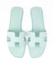 Hermes Oran Sandals in Blue