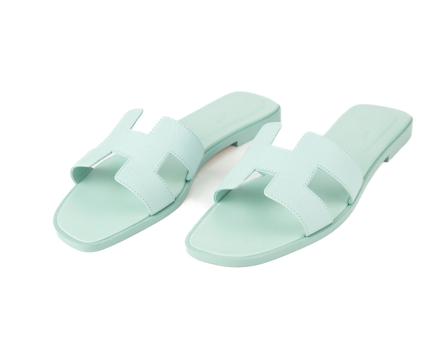 Hermes Oran Sandals in Blue