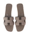 Hermes Oran Sandals in Taupe