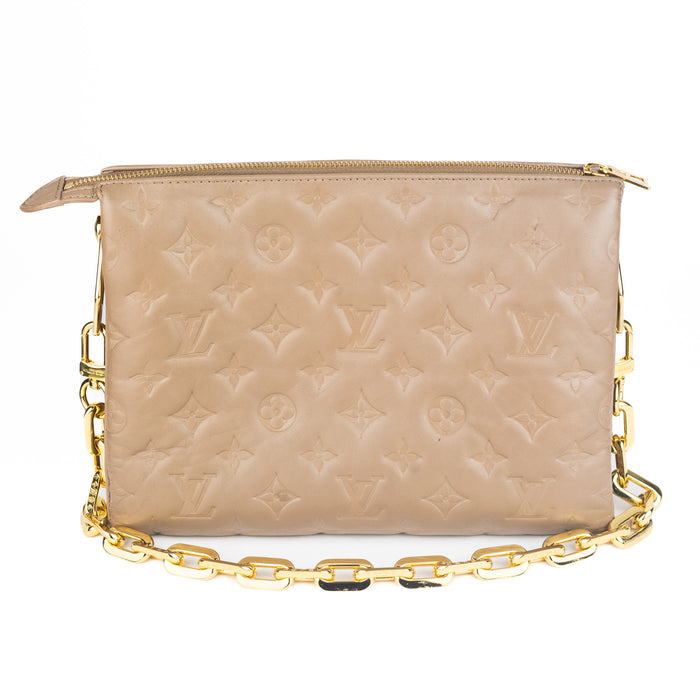 Louis Vuitton Coussin MM in Taupe