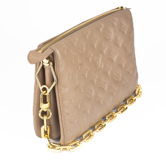Louis Vuitton Coussin MM in Taupe