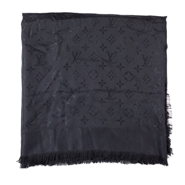 Louis Vuitton Black Monogram Shawl