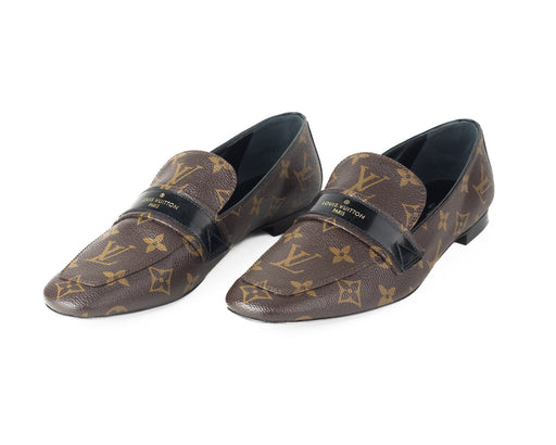 Louis Vuitton Monogram Leather Loafers