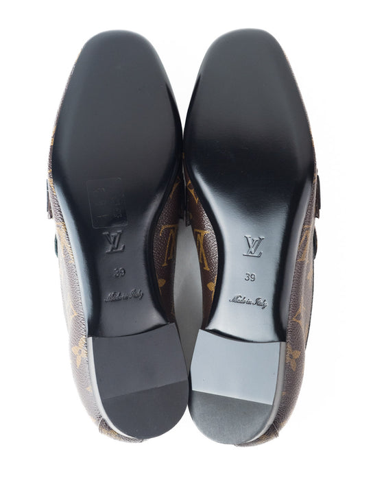 Louis Vuitton Monogram Leather Loafers