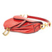 Dior Patent Red Mini Saddle Bag