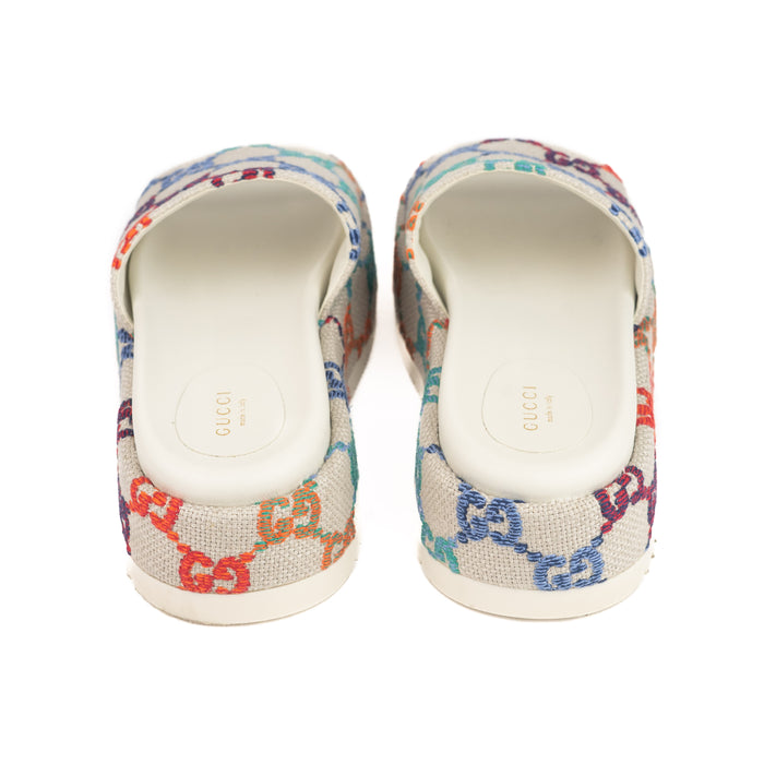 Gucci GG Multicolor Platform Sandals