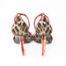 Dolce & Gabbana Cherry Leopard Print Sandals with DG Baroque Heel