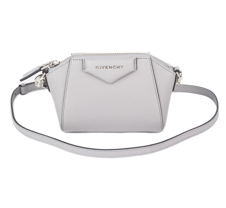 Givenchy Antigona Nano Zip Satchel Bag in Grey