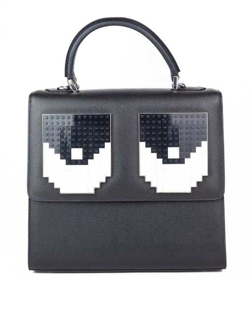 Les Petits Joueurs Alex Eyes Handbag in Black