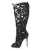 Giuseppe Zanotti Cut out Floral Suede Boots