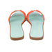 Hermes Oran Sandals in Blue and Orange Leather and Suede