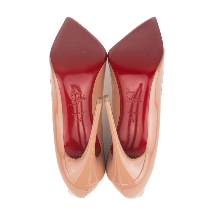 Christian Louboutin So Kate Patent Nude 120mm
