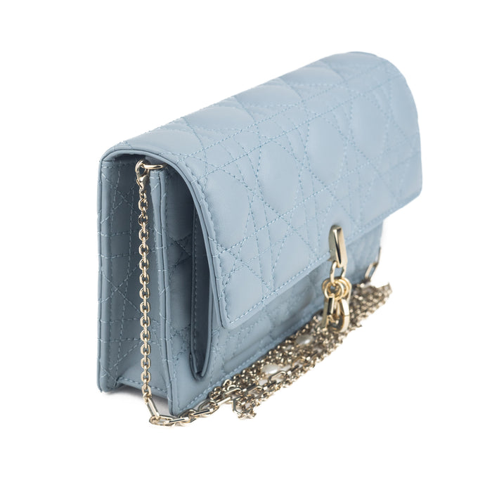 Christian Dior Chain Pouch in Gray