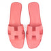 Hermes Oran Sandal in Rose Boise