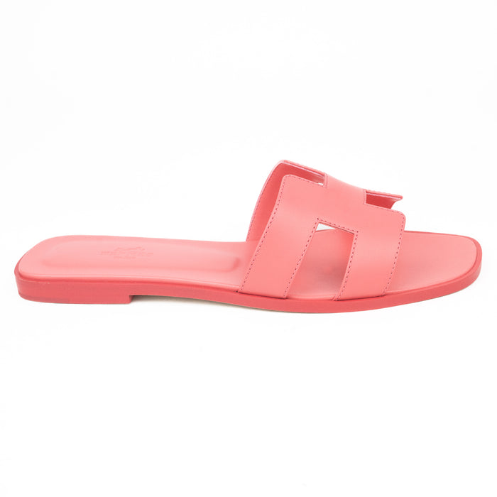 Hermes Oran Sandal in Rose Boise