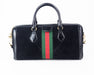 Gucci Ophidia Suede and Leather Top Handle Web Bag