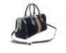 Gucci Ophidia Suede and Leather Top Handle Web Bag