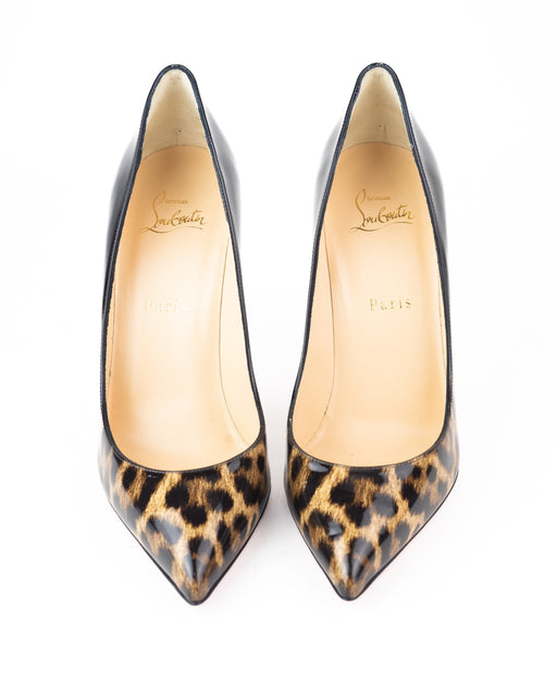 Christian Louboutin Patent Leopard Print Degrade Pigalle Follies