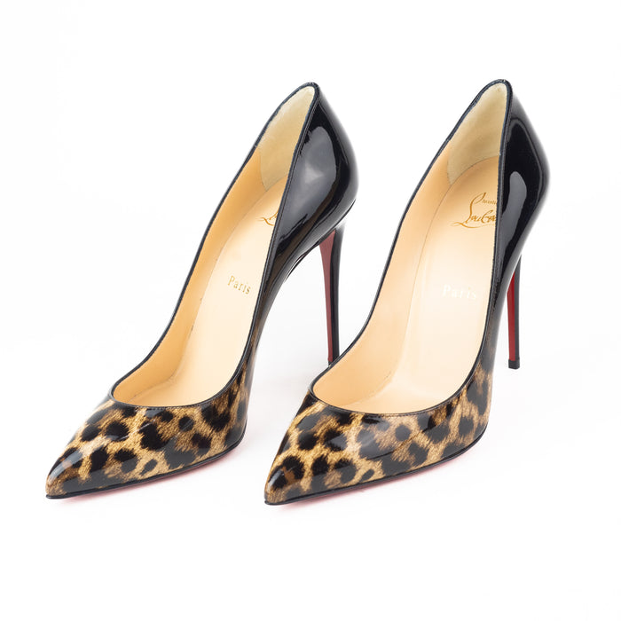 Christian Louboutin Patent Leopard Print Degrade Pigalle Follies