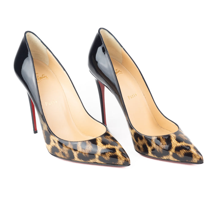 Christian Louboutin Patent Leopard Print Degrade Pigalle Follies