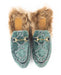 Gucci GG Fur-Lined Velvet Princetown Mules