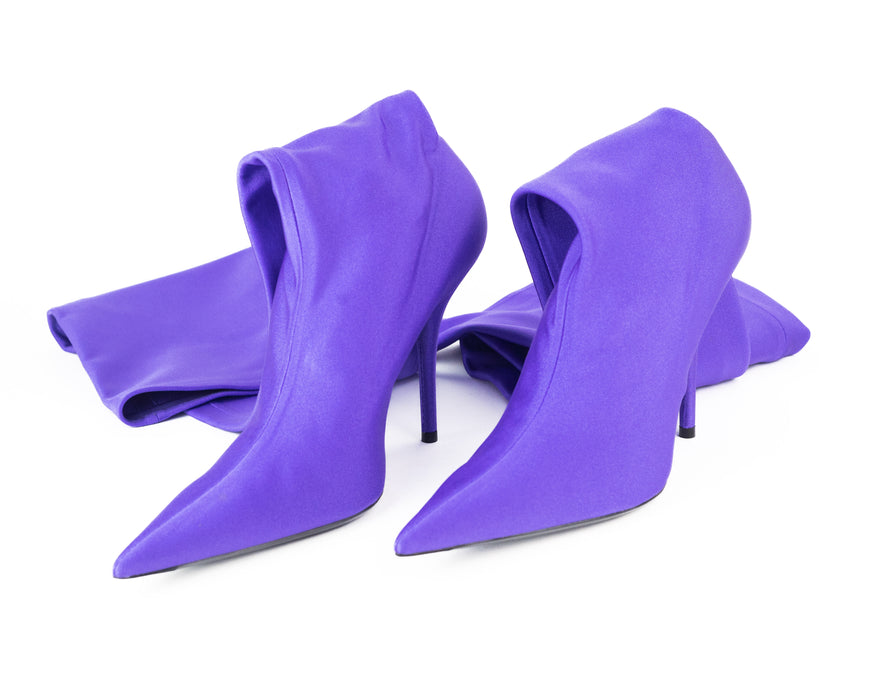 Balenciaga Over the Knee Purple Sock Boots LSC INC