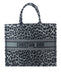 Dior Gray Mizza Embroidery Boot Tote