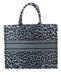 Dior Gray Mizza Embroidery Boot Tote