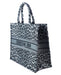 Dior Gray Mizza Embroidery Boot Tote