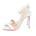 Christian Louboutin Jonatina PVC and White Leather Sandals