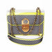 Christian Louboutin Small Elisa Neon Leather and PVC Shoulder Bag