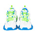 Balenciaga Track Sneakers in White/Green/Blue